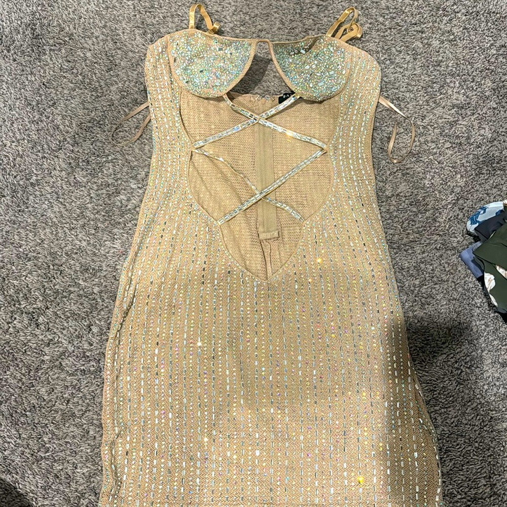 Beautiful rhinestone dress for a night out